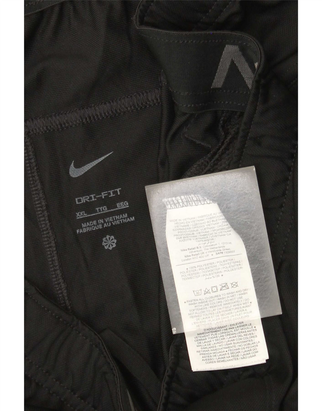 Męskie spodenki sportowe Nike Dri Fit 2XL, czarny poliester