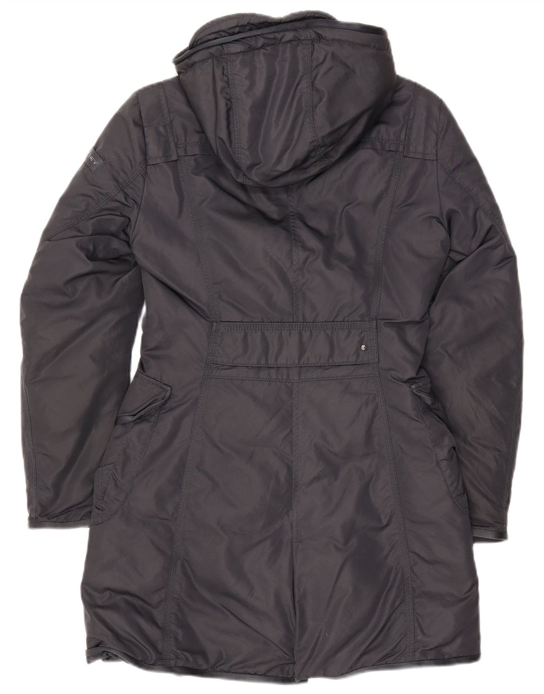 PEUTEREY Damski płaszcz z kapturem IT 40, mały, granatowy, poliamid