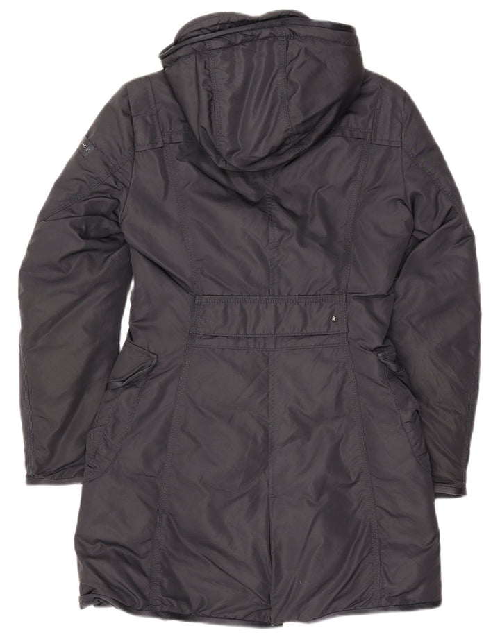 PEUTEREY Damski płaszcz z kapturem IT 40, mały, granatowy, poliamid