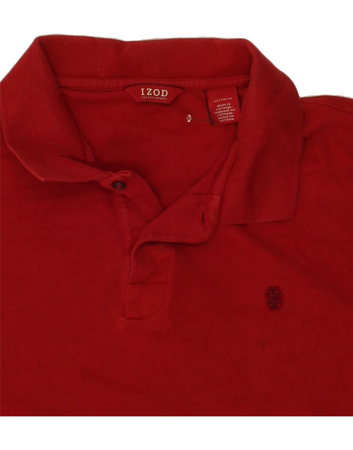 IZOD Mens Polo Shirt XL Red Cotton Vintage Izod and Second-Hand Izod from Messina Hembry 