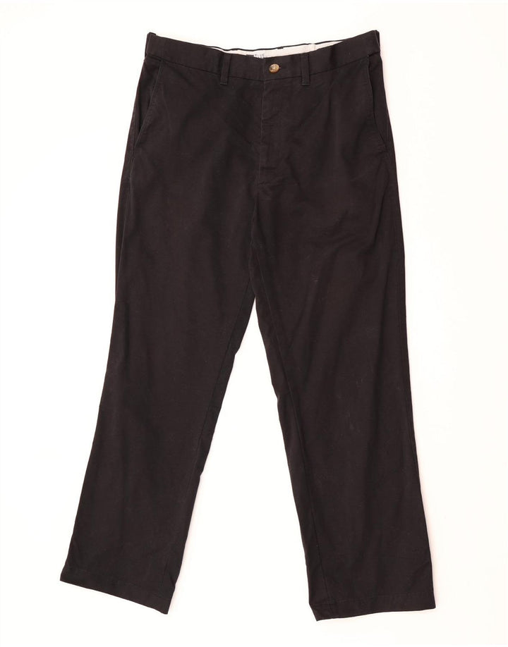 Męskie spodnie chino Marks & Spencer Blue Harbor Straight W32 L29 czarne