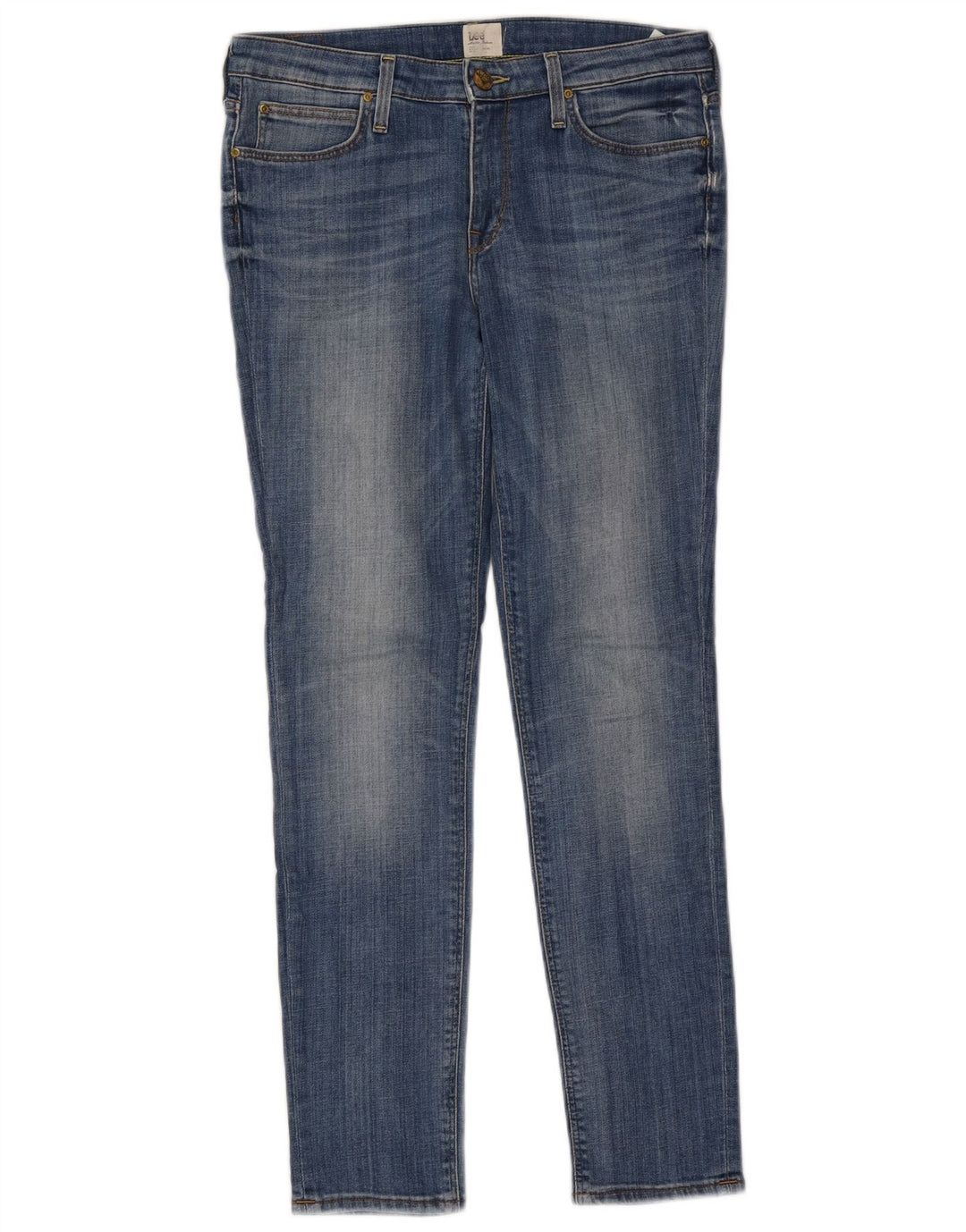 Damskie jeansy LEE Scarlett Slim W30 L28 Niebieskie bawełniane