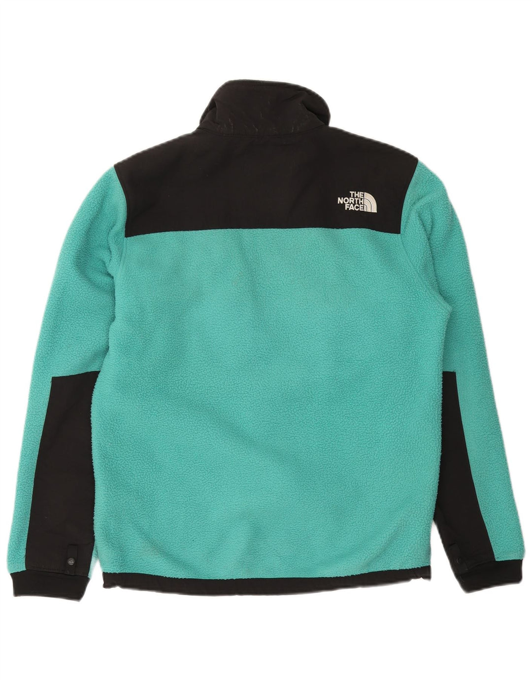 Męska kurtka polarowa THE NORTH FACE UK 36 w małych turkusowych blokach kolorów