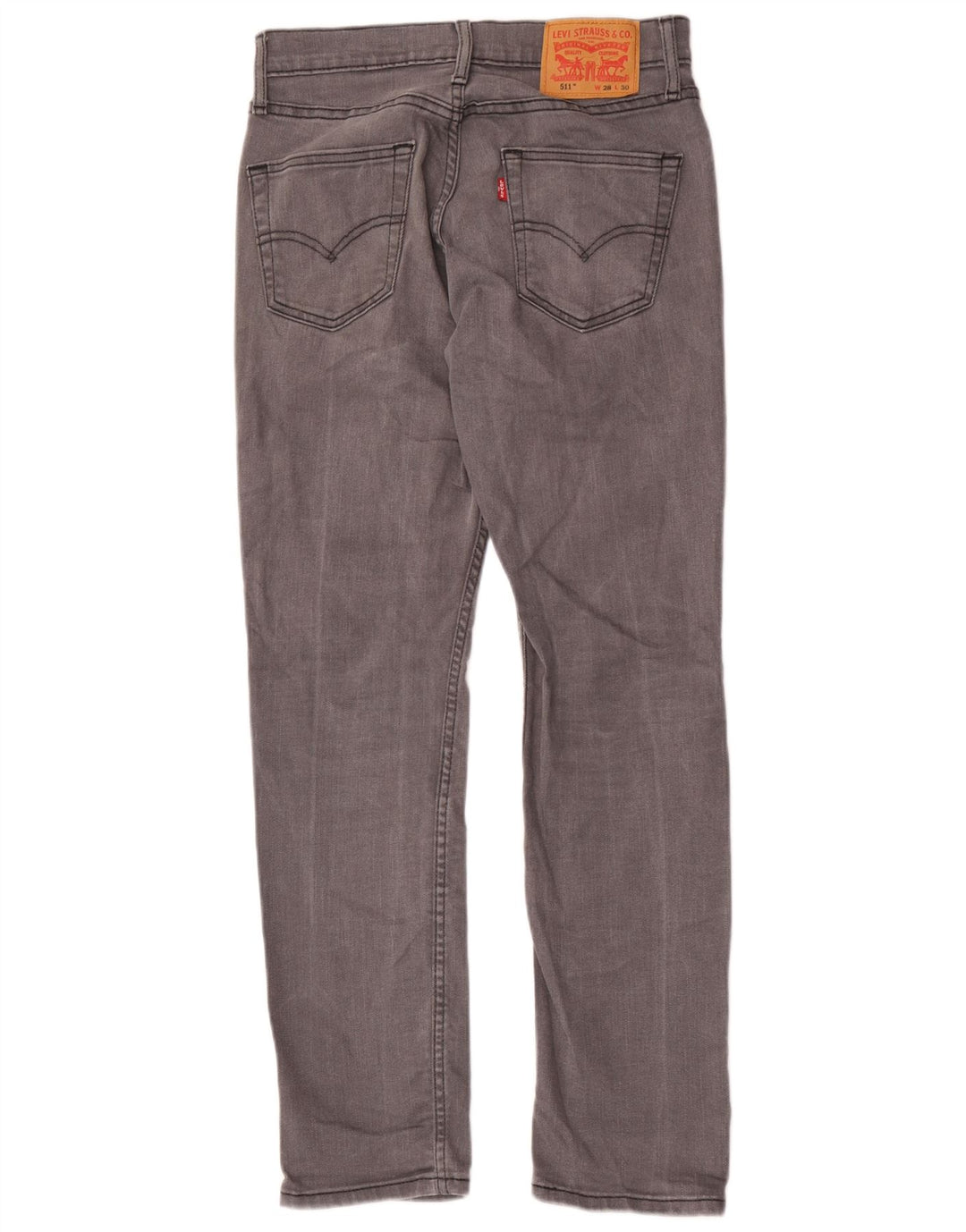 Męskie jeansy Levi's 511 Slim W28 L30 Szara bawełna