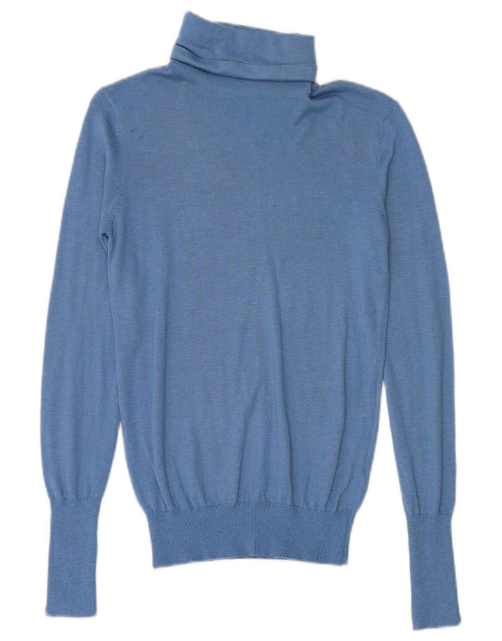 Damski sweter z golfem Zara UK 10 Small Blue Modal