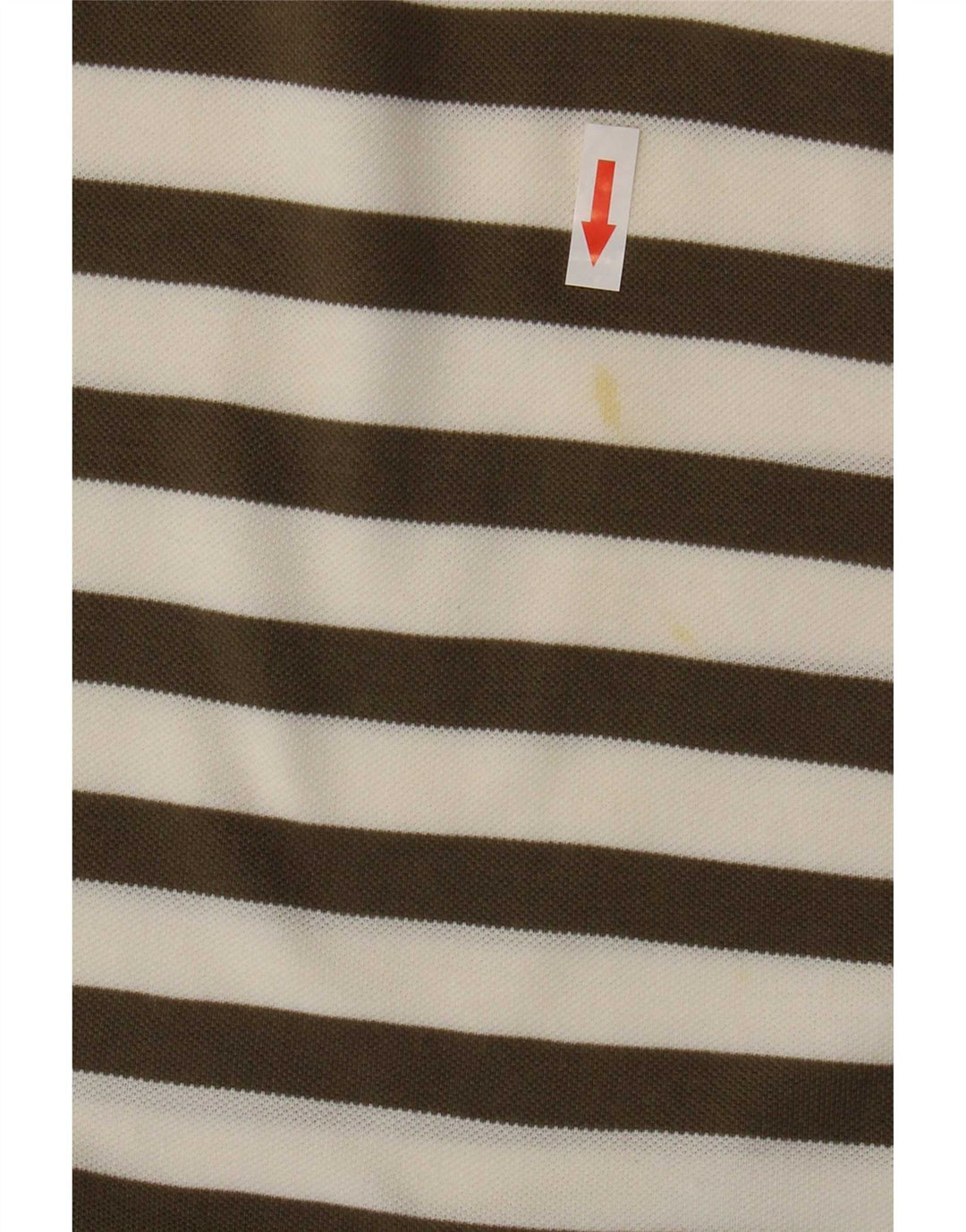 Męska koszulka polo Massimo Dutti, duża, bawełniana w brązowe paski