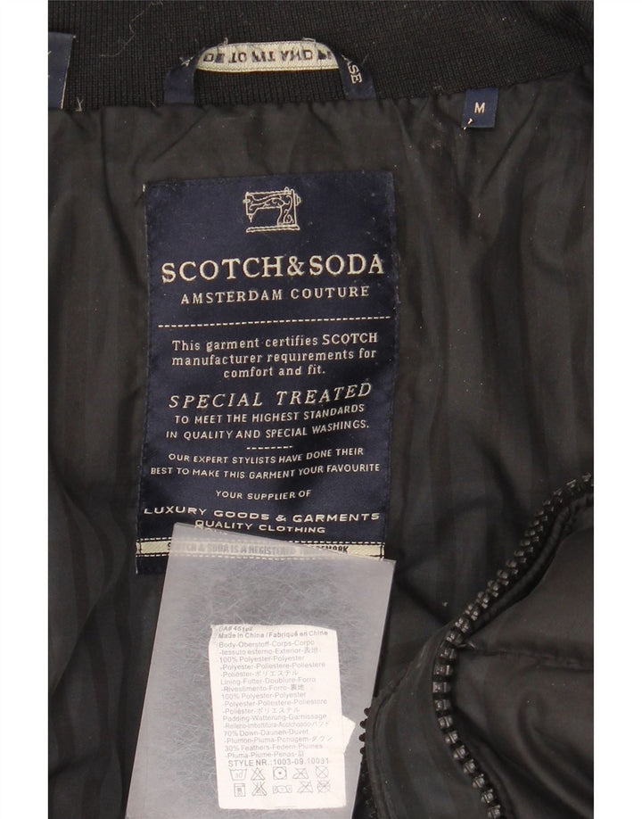 Wyściełana kurtka męska Scotch & Soda Amsterdam Couture UK 38, średnia czarna kratka