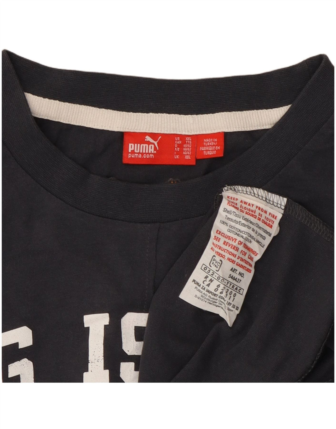 Męska kamizelka z grafiką Puma 2XL, granatowa, bawełniana