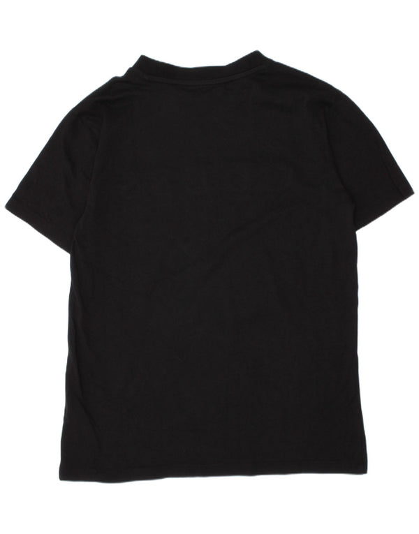 Chłopięcy T-shirt z grafiką Guess, 11-12 lat, czarna bawełna