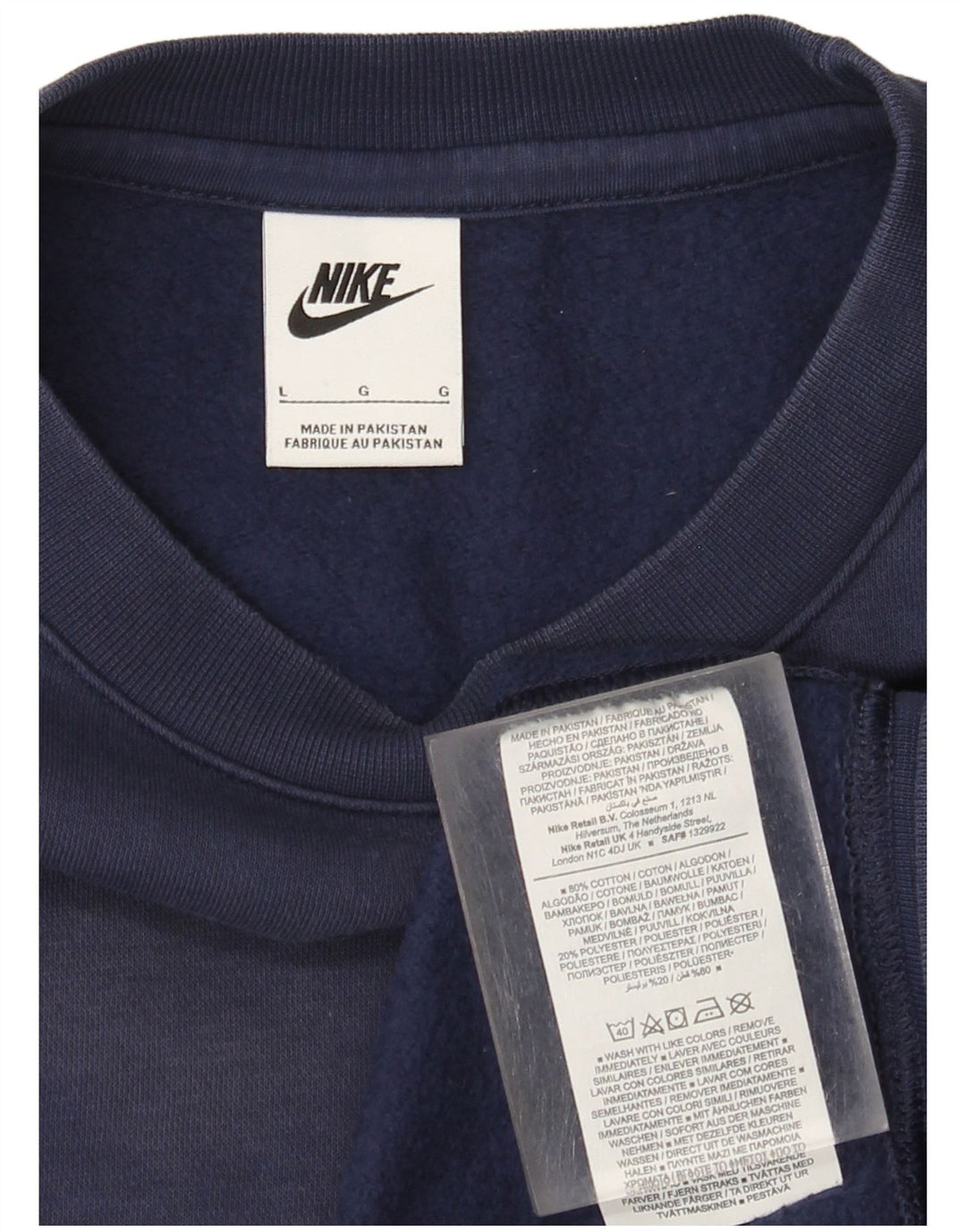 Bluza męska Nike, duża, granatowa, bawełniana