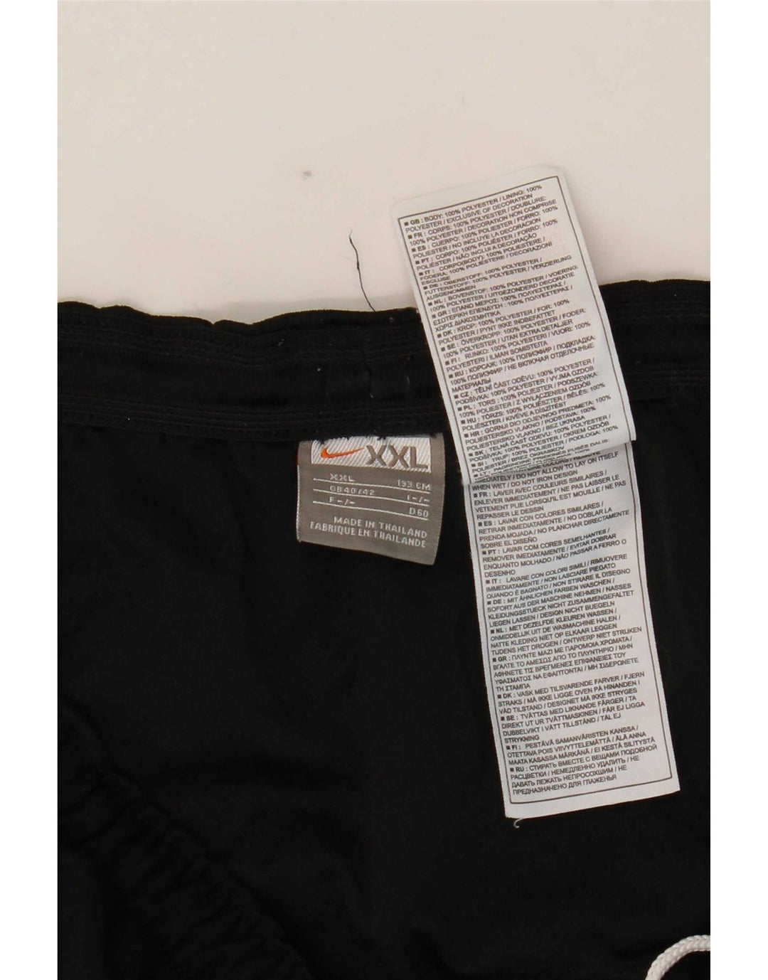 Męskie spodenki sportowe Nike 2XL, czarny poliester