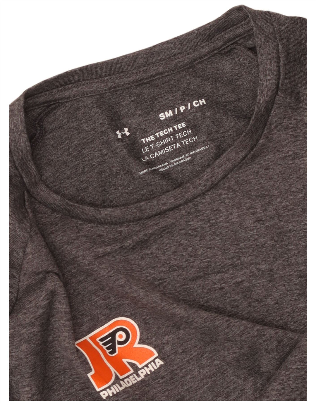 Męski T-shirt UNDER ARMOUR Philadelphia, mały, szary, nakrapiany