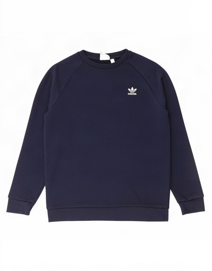 Adidas Męska Bluza Sweter Średni Granatowy Bawełna