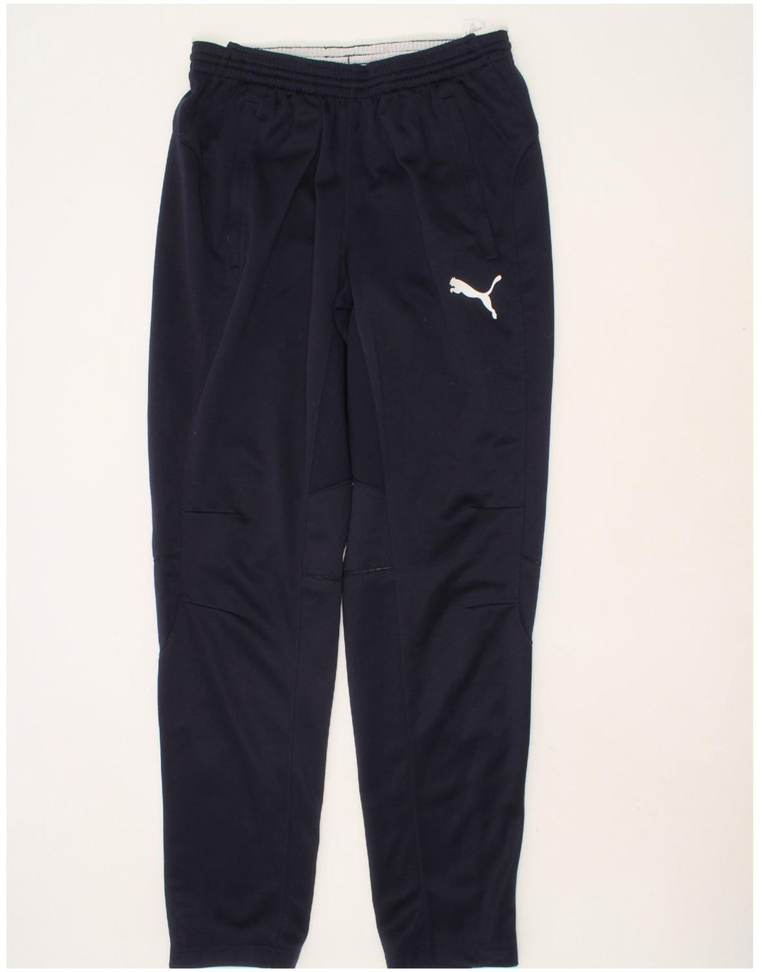 PUMA Boys Tracksuit Trousers 13-14 Years  Navy Blue Polyester Vintage Puma and Second-Hand Puma from Messina Hembry 