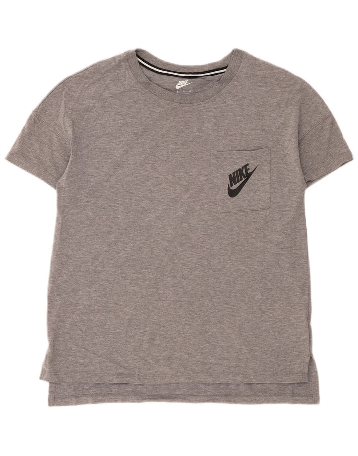 T-shirt damski Nike Top UK 14 Średni szary nakrapiany modal