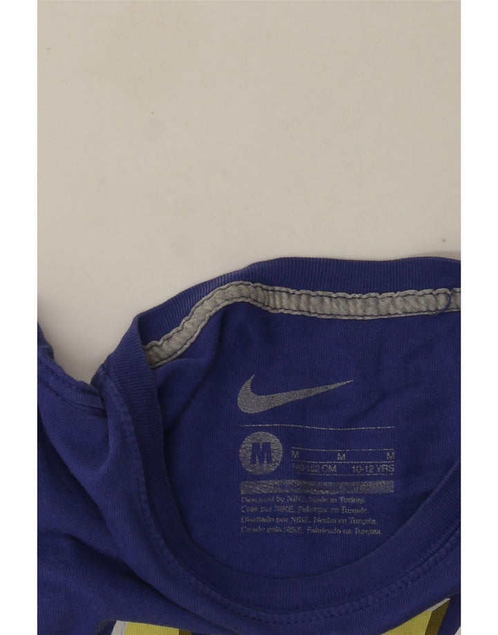 Chłopięcy T-shirt z grafiką Nike na 10-11 lat, średni fiolet