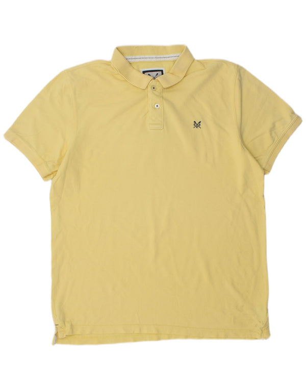Crew Clothing Męska koszulka polo XL, żółta, bawełniana