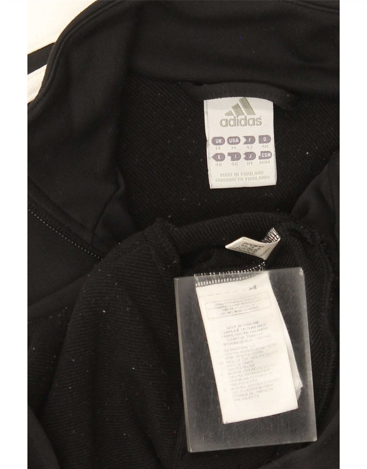 Damska bluza dresowa Adidas UK 14 Średni czarny poliester