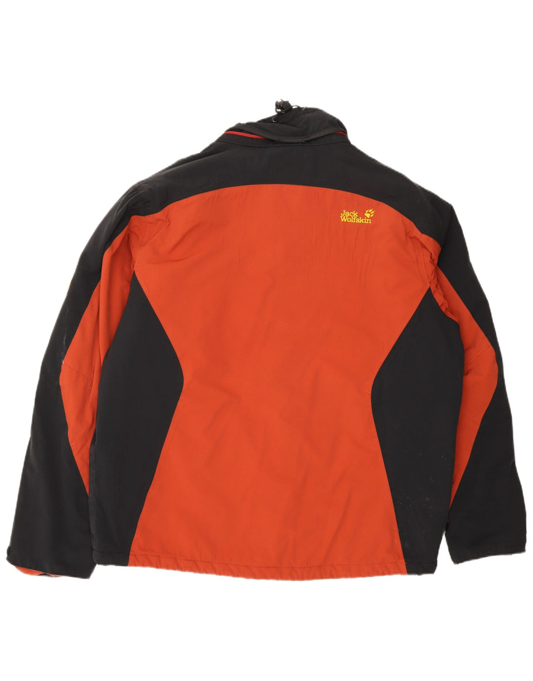 Męska kurtka narciarska Jack Wolfskin UK 40/42 XL Pomarańczowy poliamid z blokami kolorów