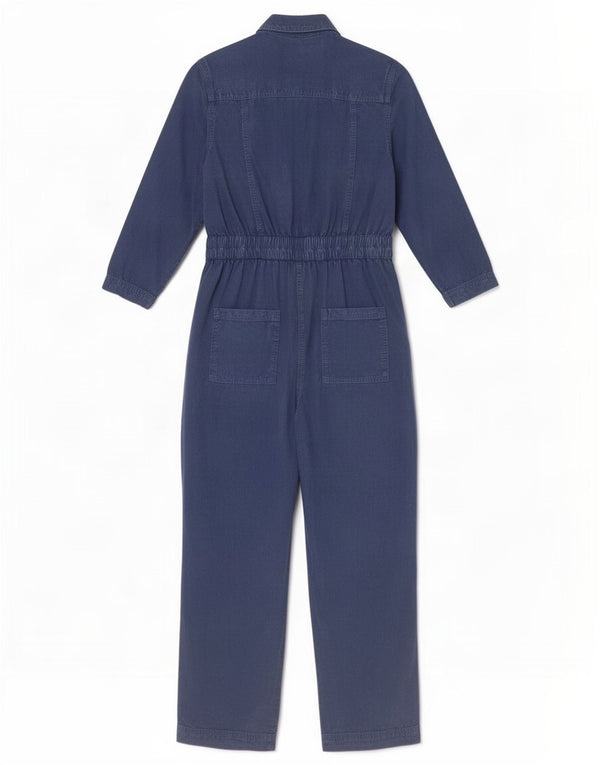 Marks & Spencer Damski kombinezon z długim rękawem UK 8 Small Blue Lyocell