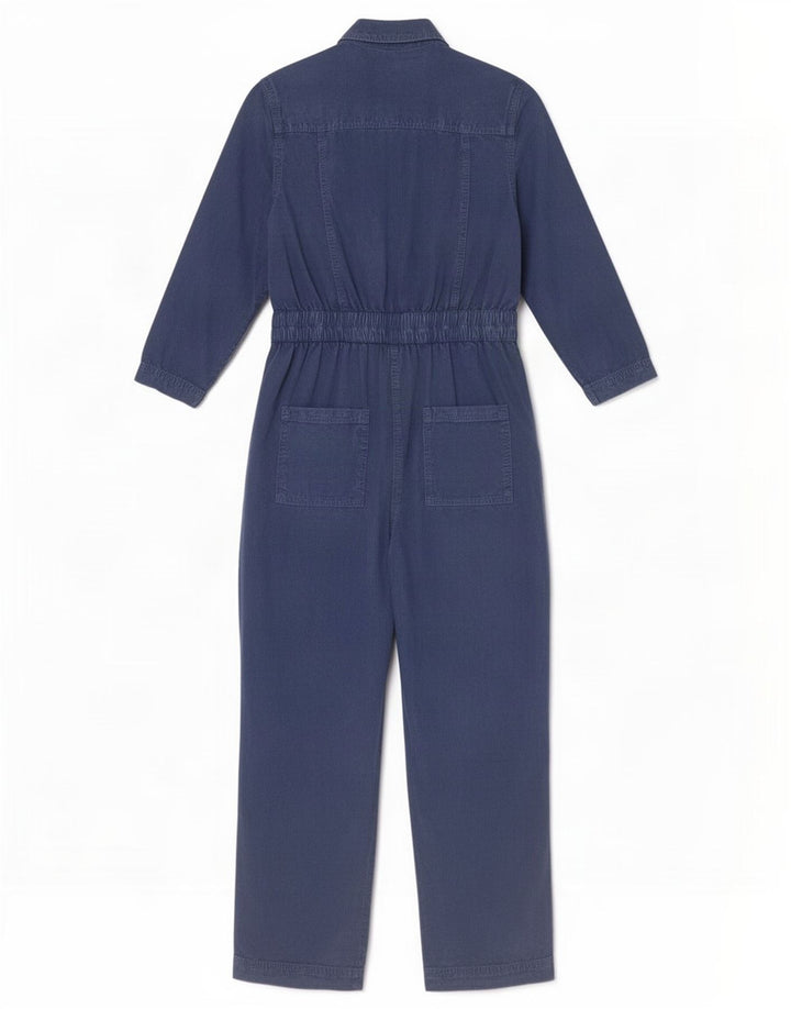 Marks & Spencer Damski kombinezon z długim rękawem UK 8 Small Blue Lyocell
