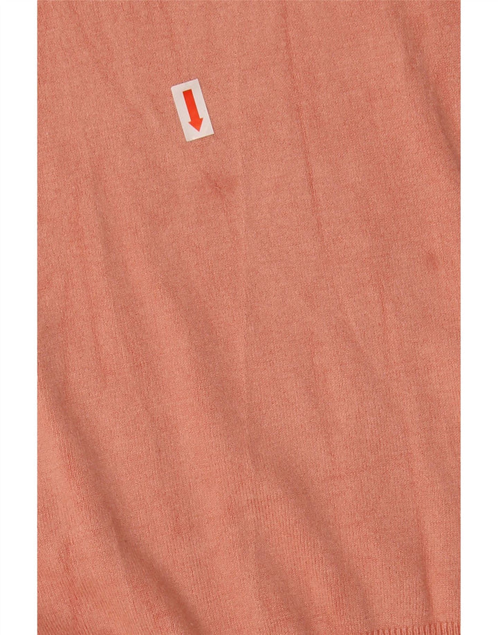 Damski sweter Guess z graficznym wycięciem pod szyją, UK 14, średni róż