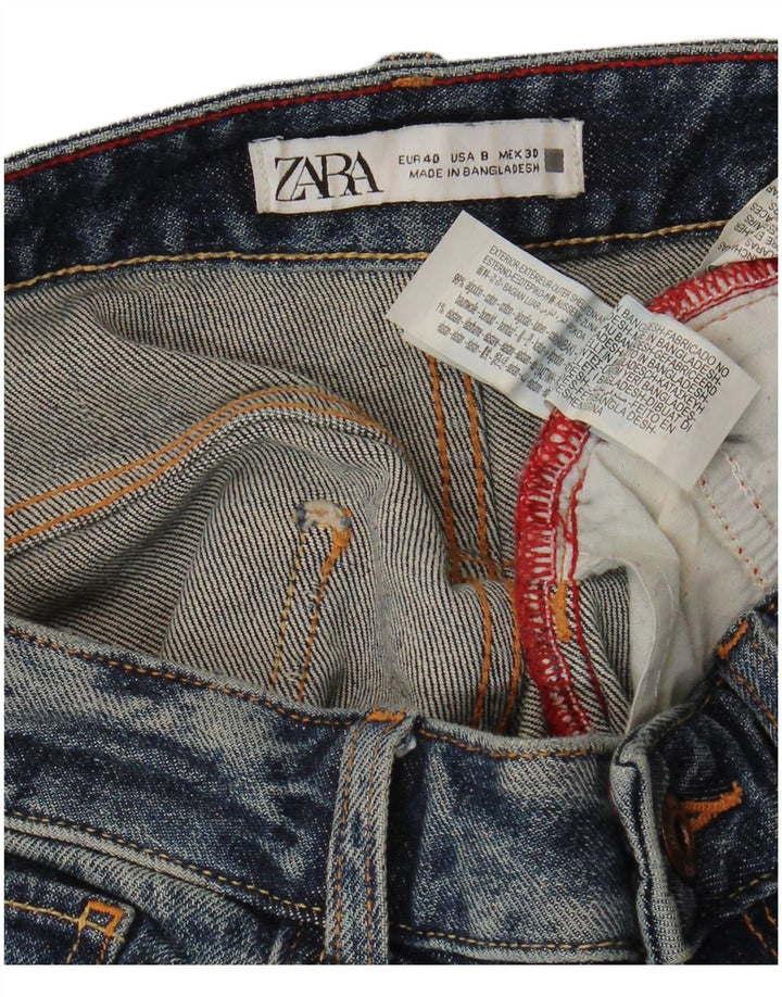 Damskie luźne dżinsy Zara EU 40 Medium W30 L29 Niebieskie bawełniane