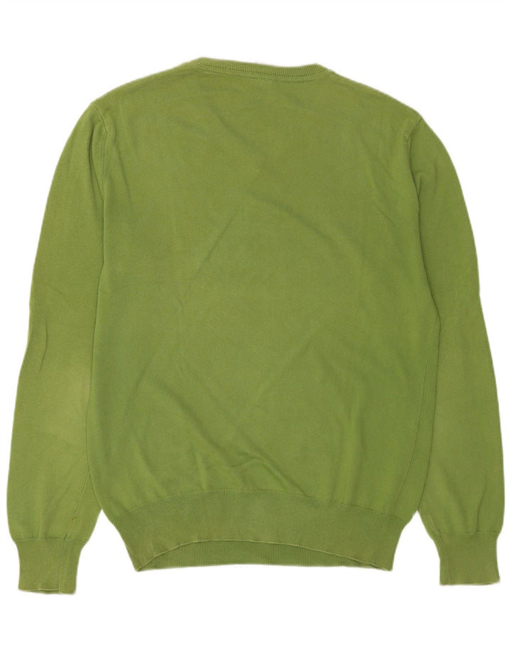 Męski sweter Murphy & Nye Sailmakers o regularnym kroju z dekoltem w kształcie litery V, XL, zielony