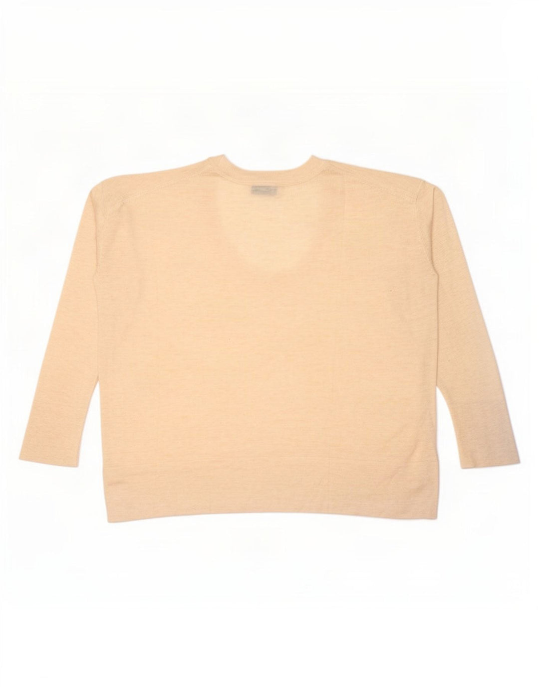 Damski top oversize z długim rękawem Zara UK 14, średni beż nakrapiany