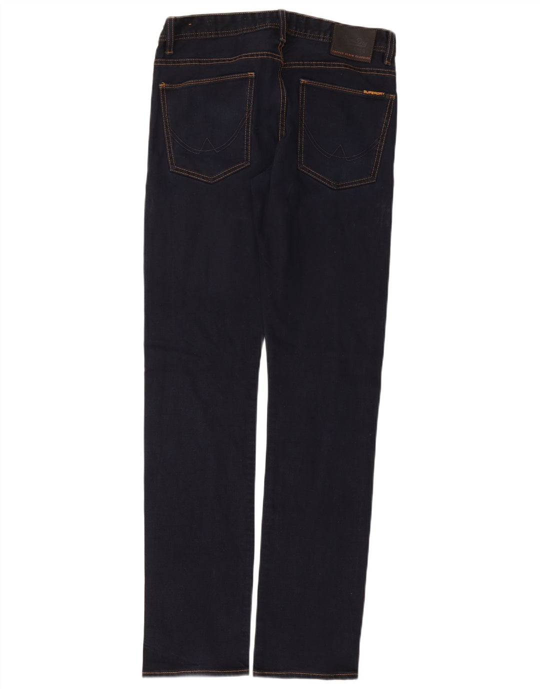 SUPERDRY Męskie jeansy typu corporal slim W32 L34 Granatowa bawełna