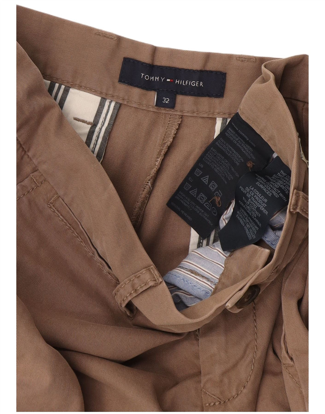 Męskie spodenki Chino Tommy Hilfiger W32 Średni beż, bawełna
