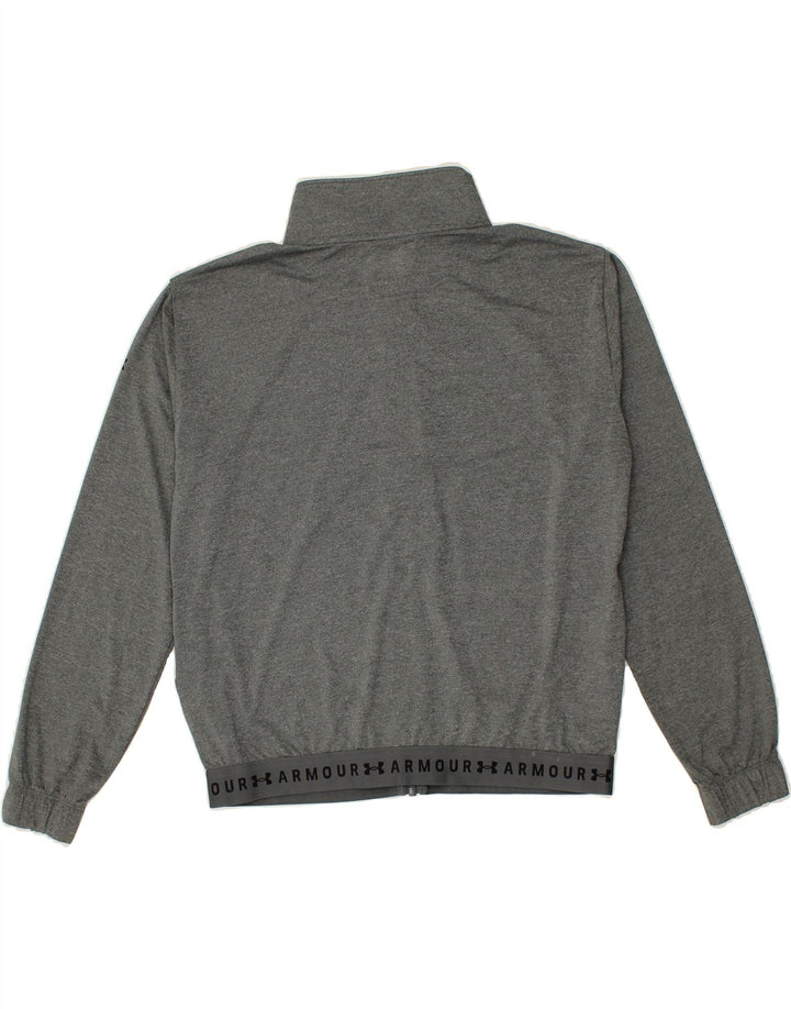 UNDER ARMOUR Womens Graphic Tracksuit Top Jacket UK 10 Small Grey Vintage Under Armour and Second-Hand Under Armour from Messina Hembry 