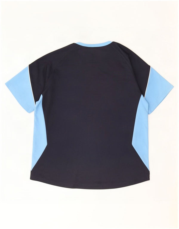 Koszulka męska Adidas Top UK 46/48 XL Granatowy poliester z blokami kolorów