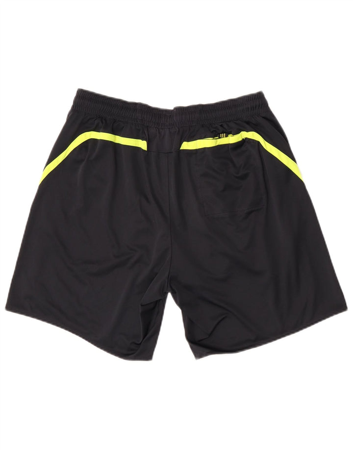 Męskie spodenki sportowe Adidas Climacool, duże, czarne, z blokami kolorów, z poliestru