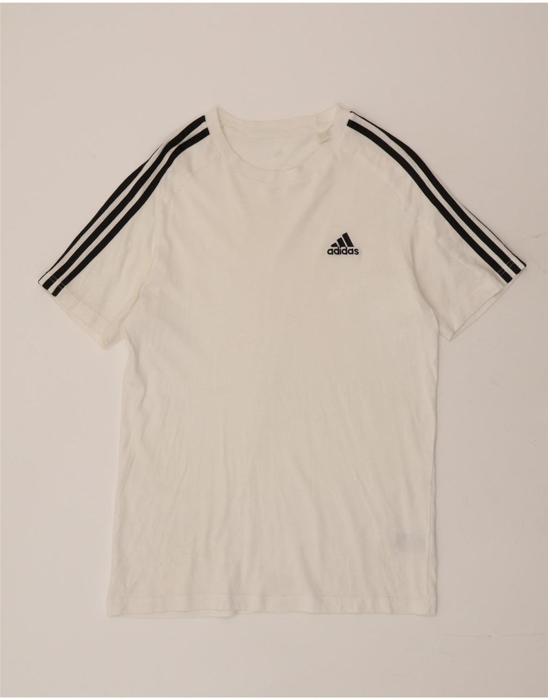 Adidas Męska Koszulka Top Mała Biała Bawełna