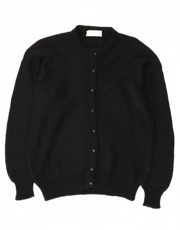 Sweter damski w stylu vintage IT 48 XL Czarny moher