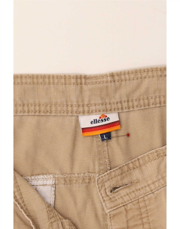 Męskie spodenki cargo Ellesse duże W34 beżowe