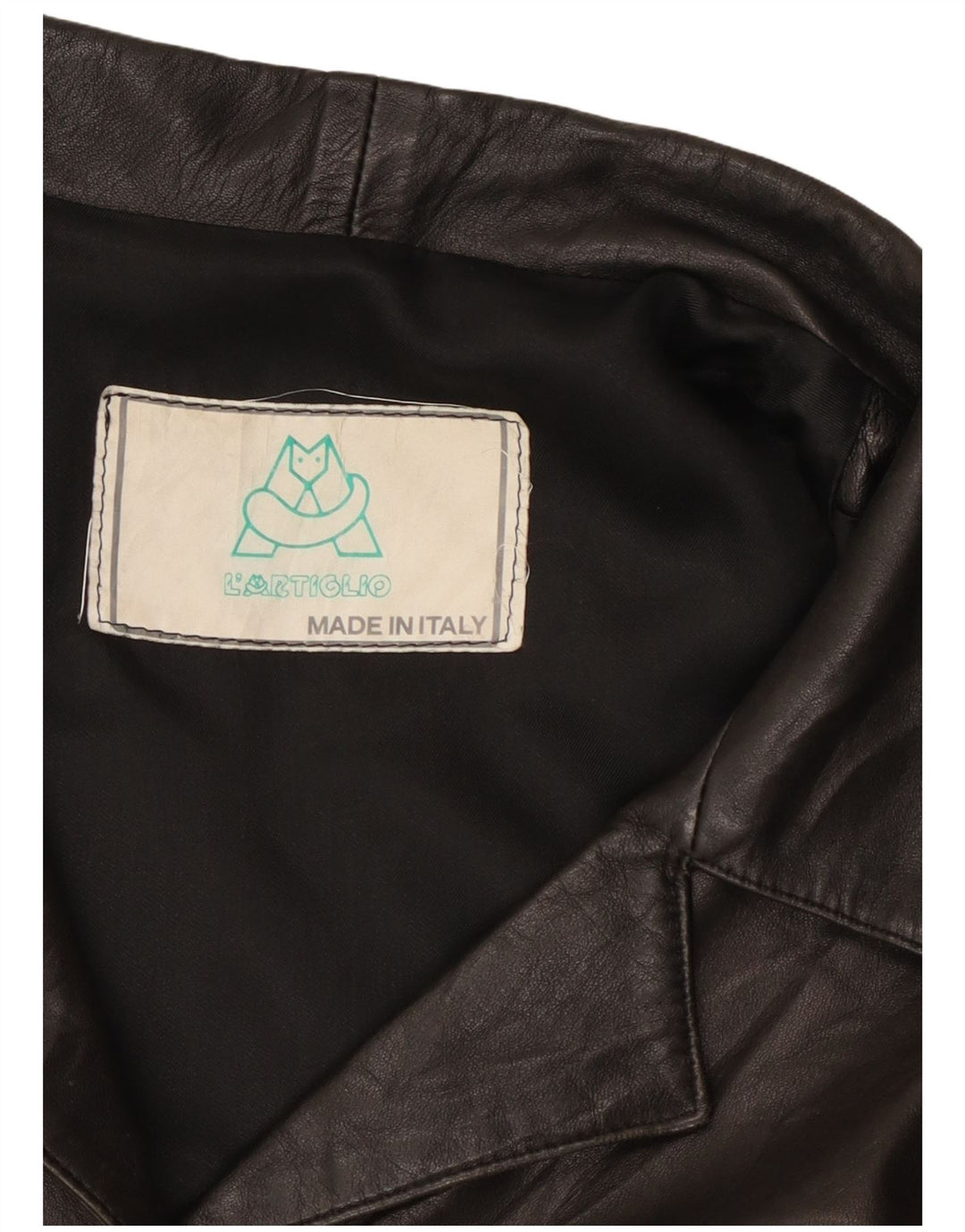 Vintage damska kurtka skórzana UK 16, duża czarna