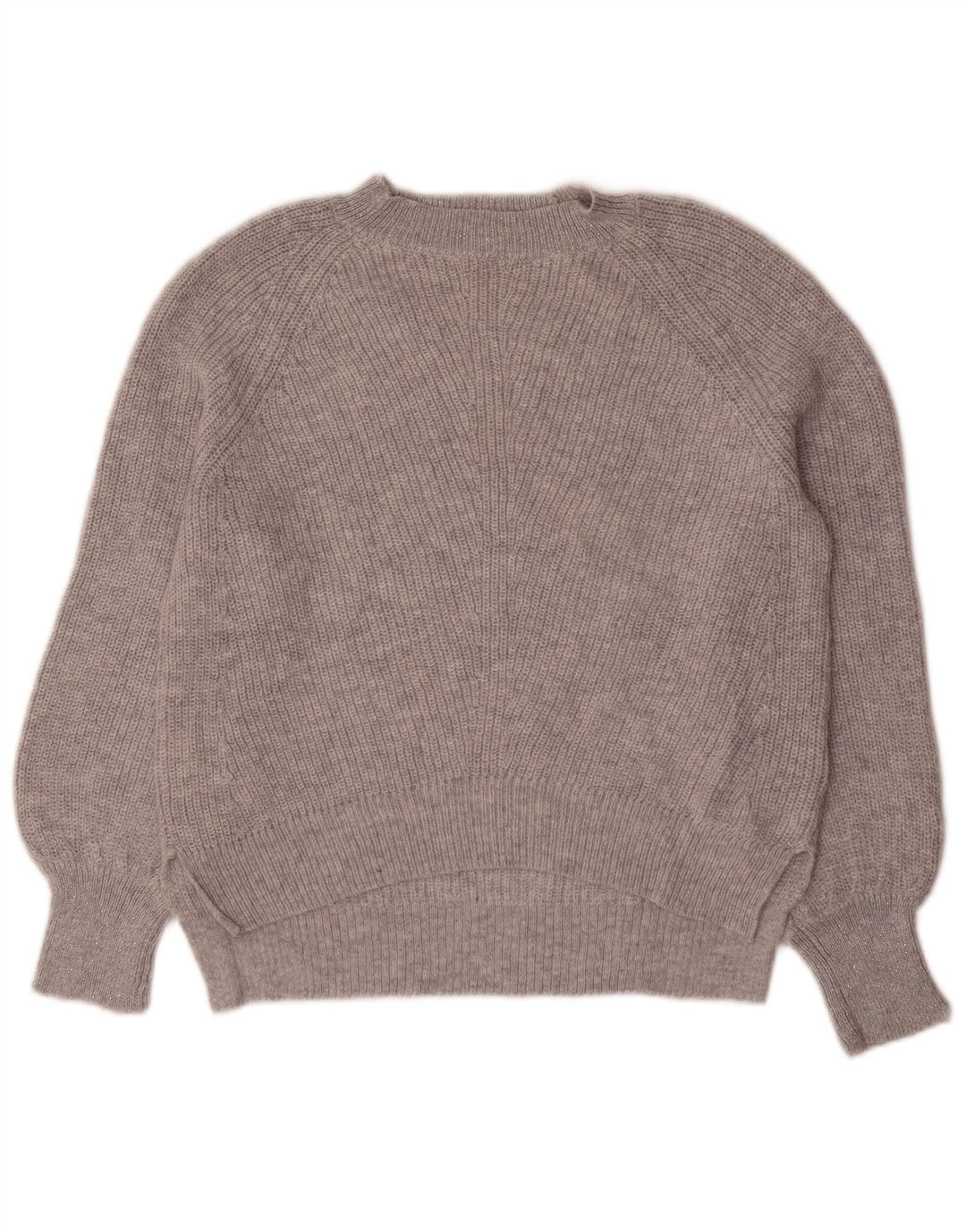 Marks & Spencer Damski sweter oversize z okrągłym dekoltem, UK 10, mały, szary