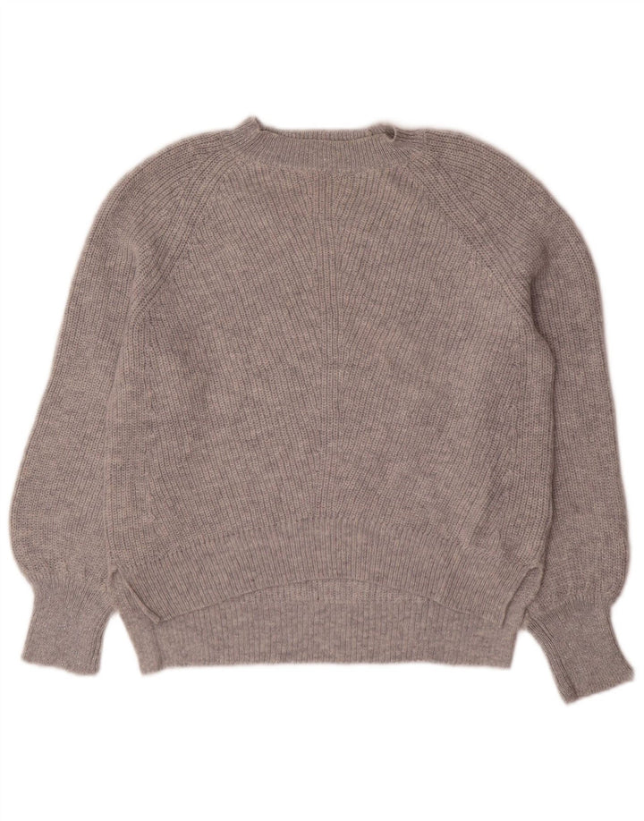 Marks & Spencer Damski sweter oversize z okrągłym dekoltem, UK 10, mały, szary