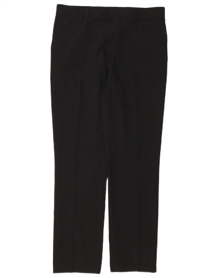 Damskie proste spodnie chino w stylu vintage W32 L29 czarne
