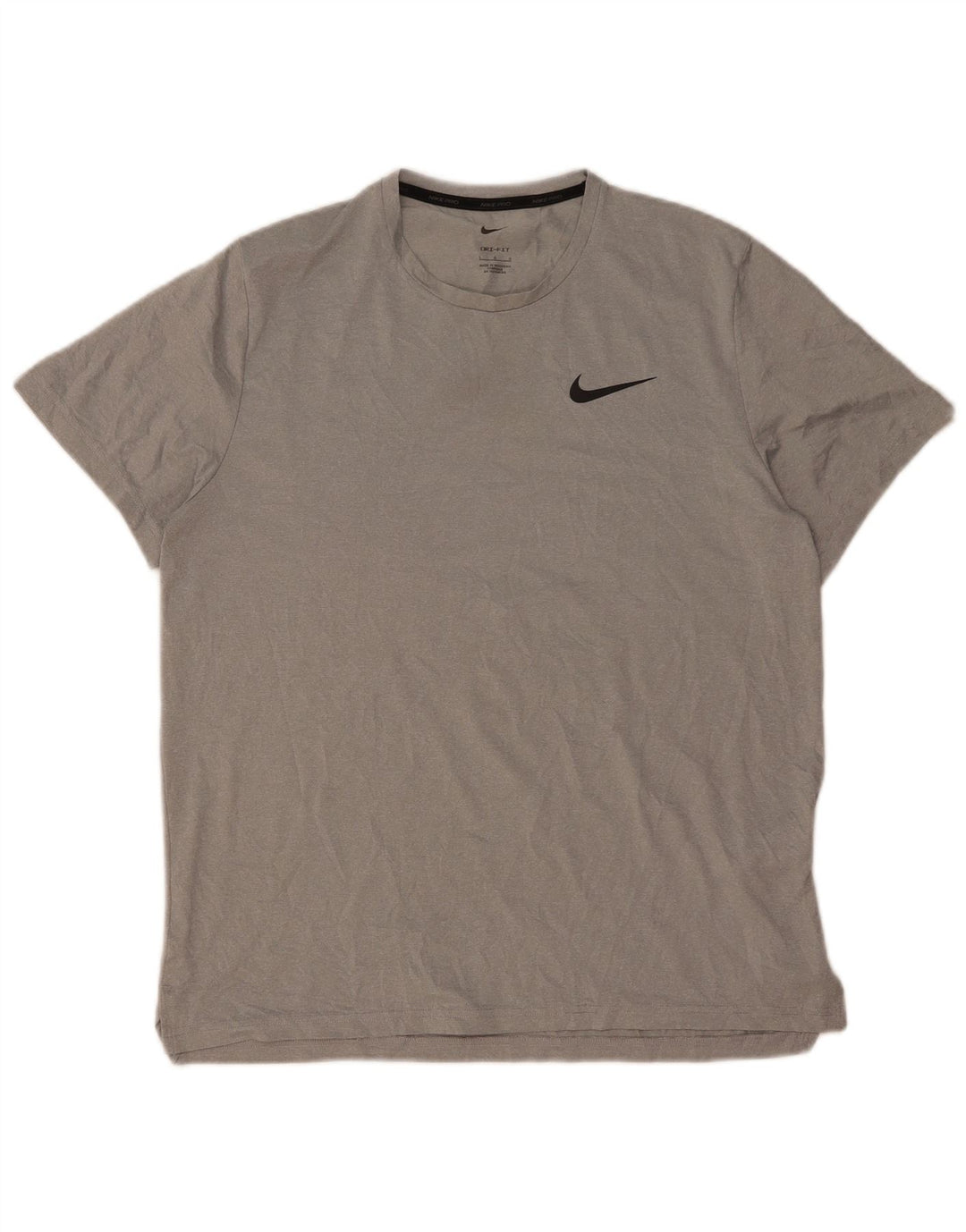 Męski T-shirt Nike Dri Fit, duży, szary, poliestrowy