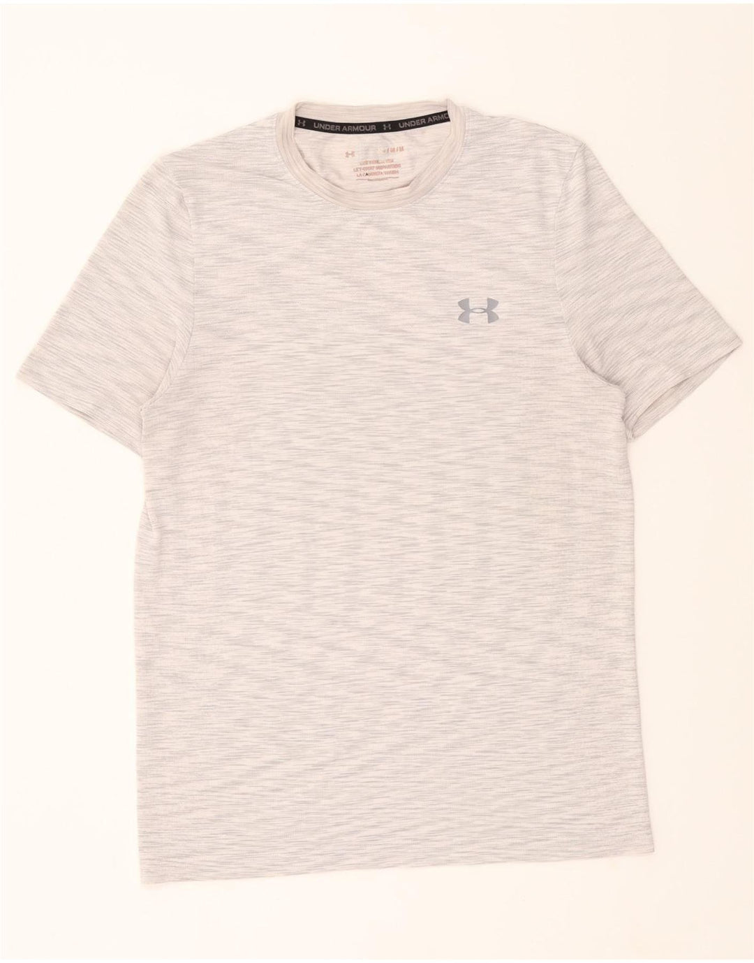 UNDER ARMOUR Mens T-Shirt Top Small Grey Flecked Polyester Vintage Under Armour and Second-Hand Under Armour from Messina Hembry 