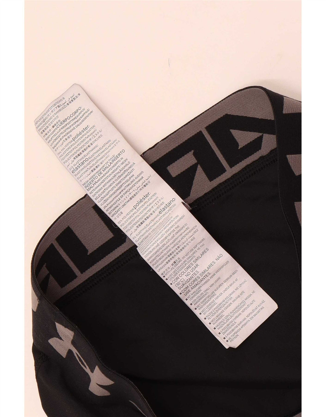 Chłopięce legginsy z grafiką Under Armour 9-10 lat, średni czarny poliester