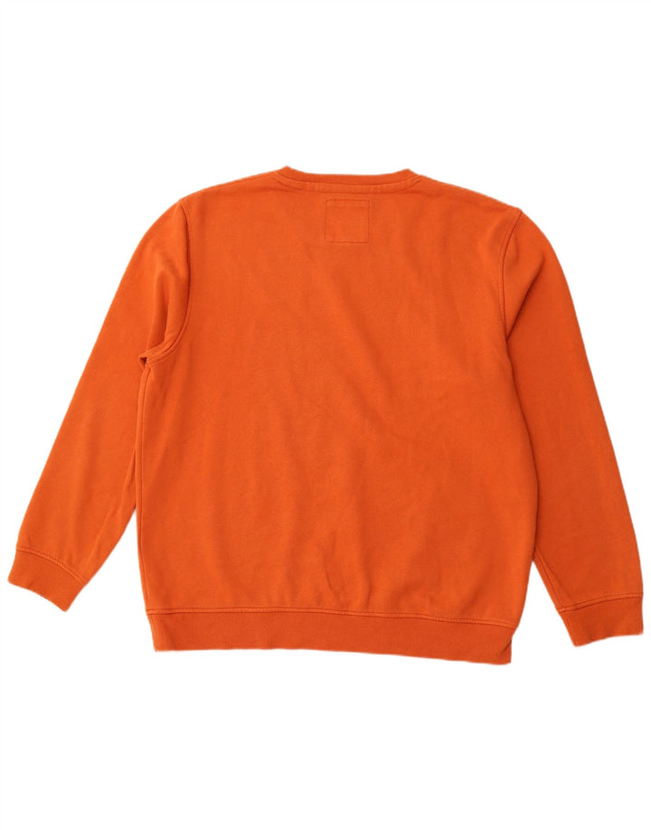 CREW CLOTHING Męski sweter bluzowy 2XL Pomarańczowa bawełna