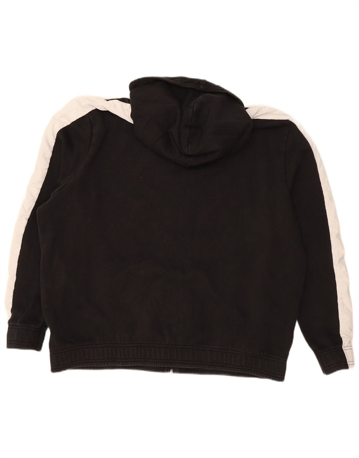 Męski sweter z kapturem i zamkiem błyskawicznym PUMA 2XL, czarna bawełna z blokami kolorów