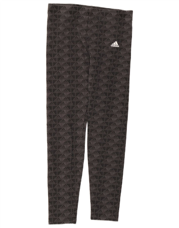 Dziewczęce legginsy Adidas Graphic 14-15 lat szare