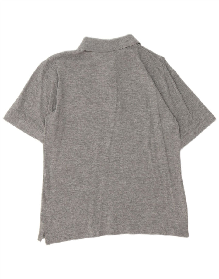 Męska koszulka polo LOTTO, duża, szara, nakrapiana