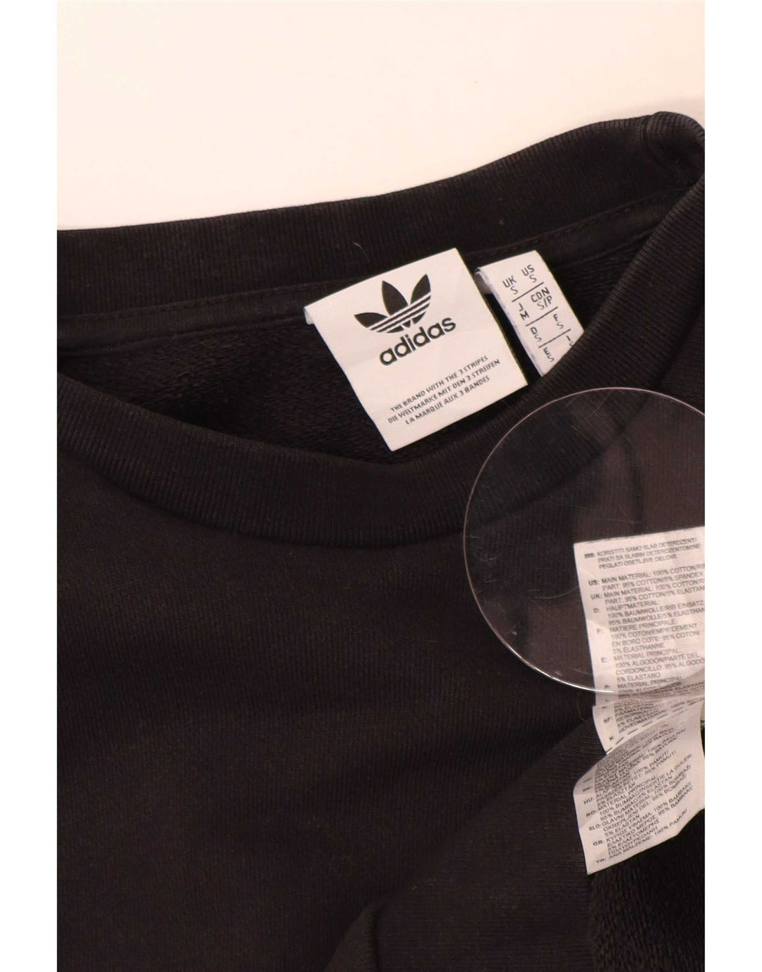Adidas Męska Bluza Sweter Mała Czarna Bawełna
