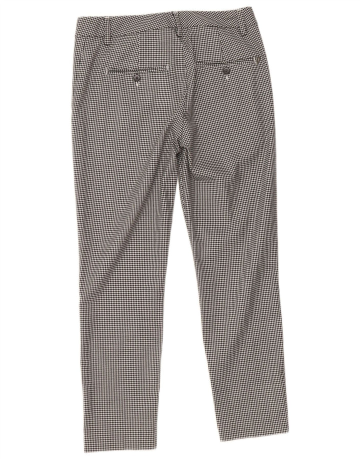 Damskie spodnie typu slim chino Dondup W29 L26 Czarny pepitka
